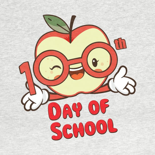 Cute Apple 100th Day Of School Funny Gifts by macshoptee